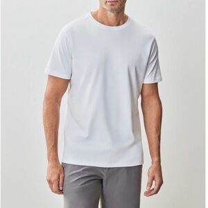 Robert Barakett white Barakett Tee Mens Size L Organic Pima Cotton Casual